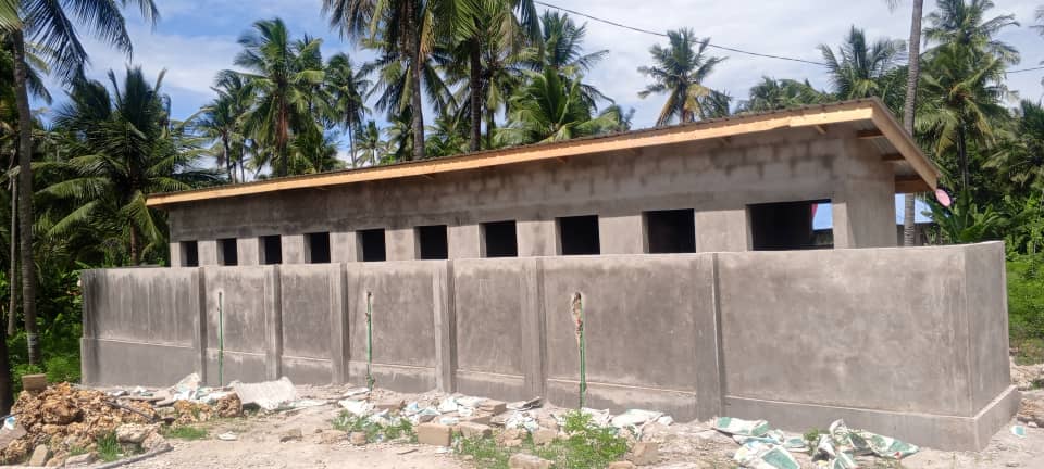 SWASH and Shule Mfano construction project wall and building works in Zanzibar for Save the Children Tanzania.
